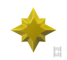 Крючок Дизайн серия для полотенец, Diamante stella